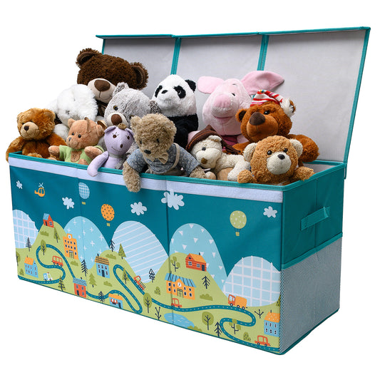 Road - Teal Toy Storage Box
