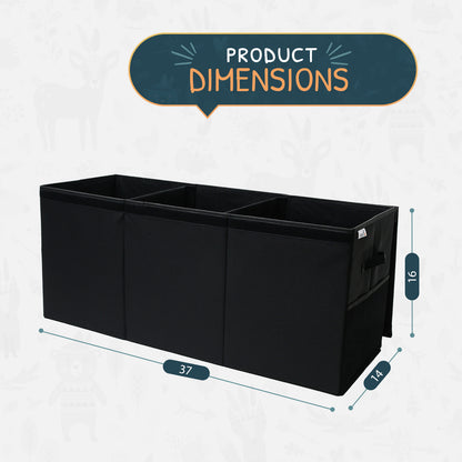 Black Toy Storage Box