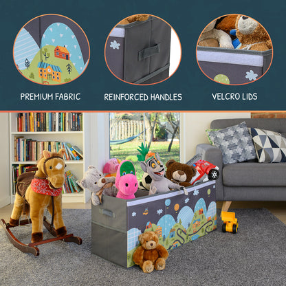 Road - Gray Toy Storage Box