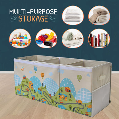Road - Beige Toy Storage Box