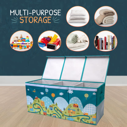 Road - Teal Toy Storage Box