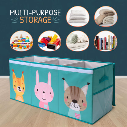 Animals - Turquoise Toy Storage Box