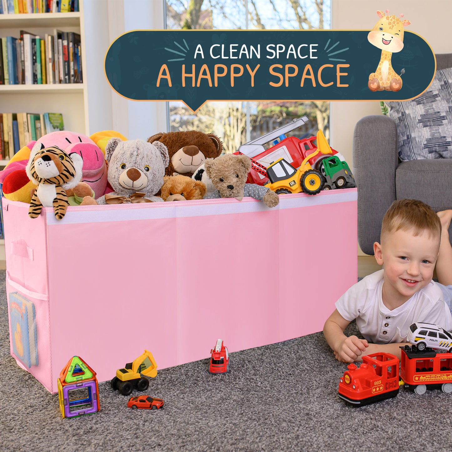 Pink Toy Storage Box