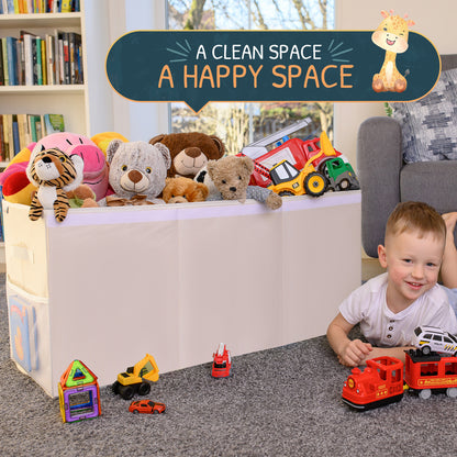 Beige Toy Storage Box