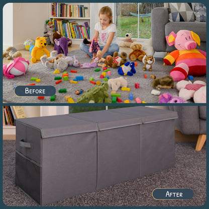 Gray Toy Storage Box