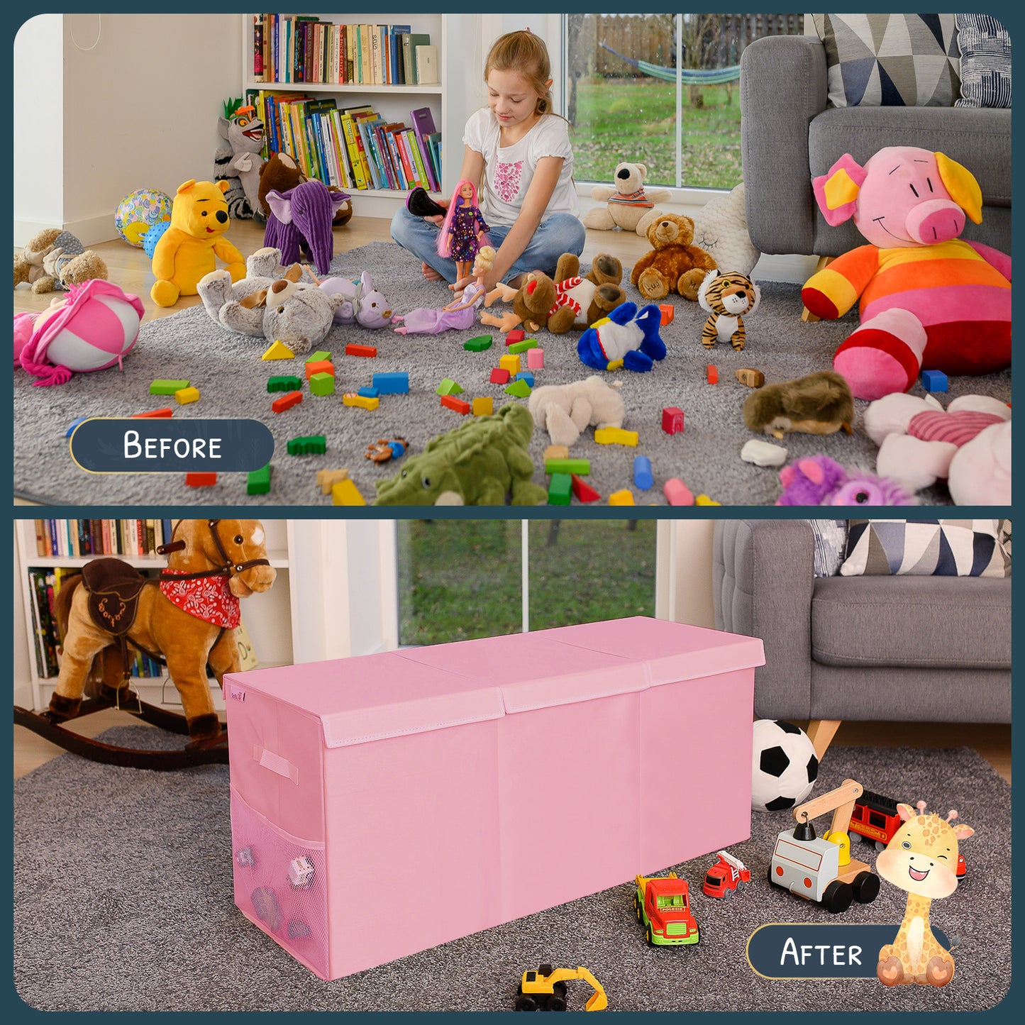 Pink Toy Storage Box