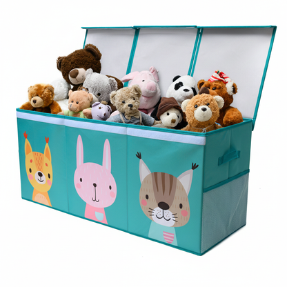 Animals - Turquoise Toy Storage Box
