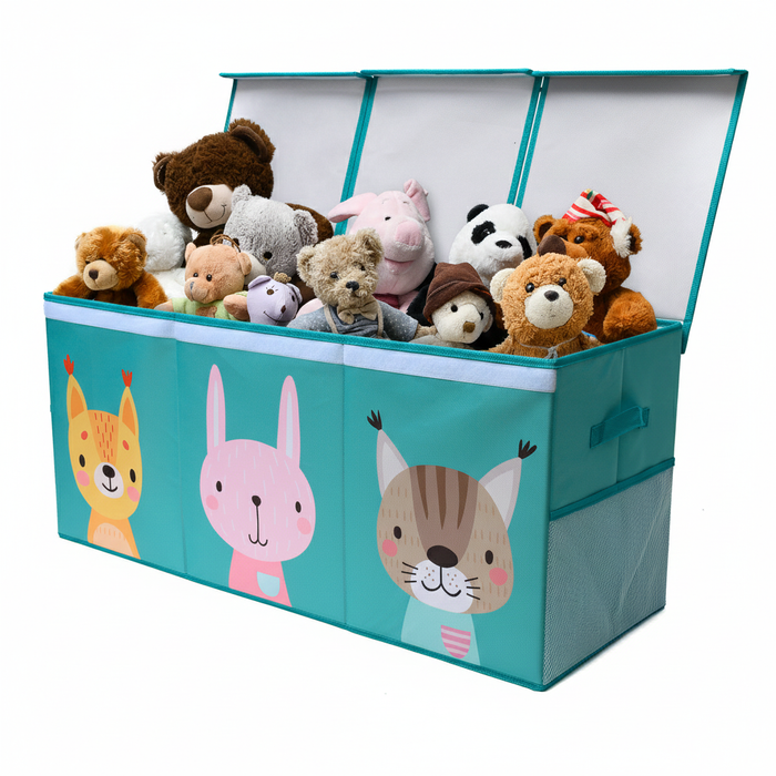 Animals - Turquoise Toy Storage Box