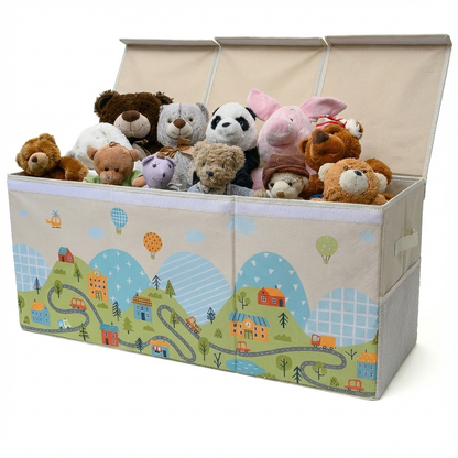 Road - Beige Toy Storage Box