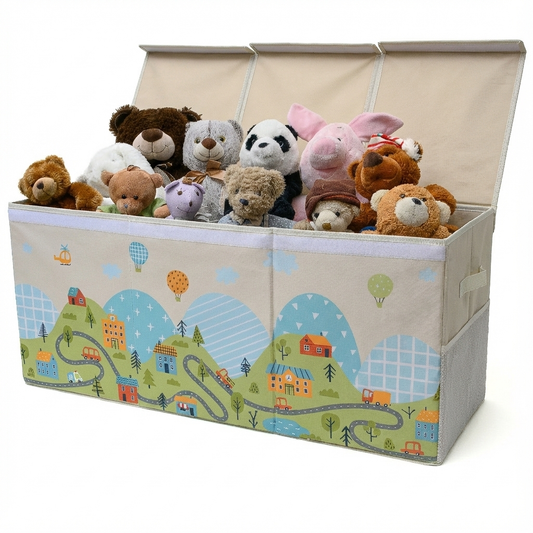 Road - Beige Toy Storage Box