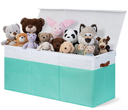 Light Green & White Toy Storage Box
