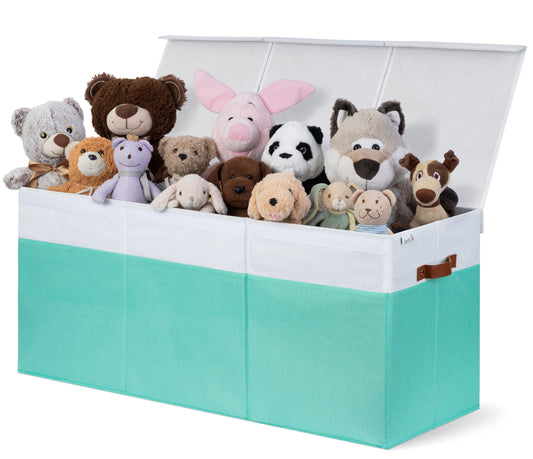 Light Green & White Toy Storage Box