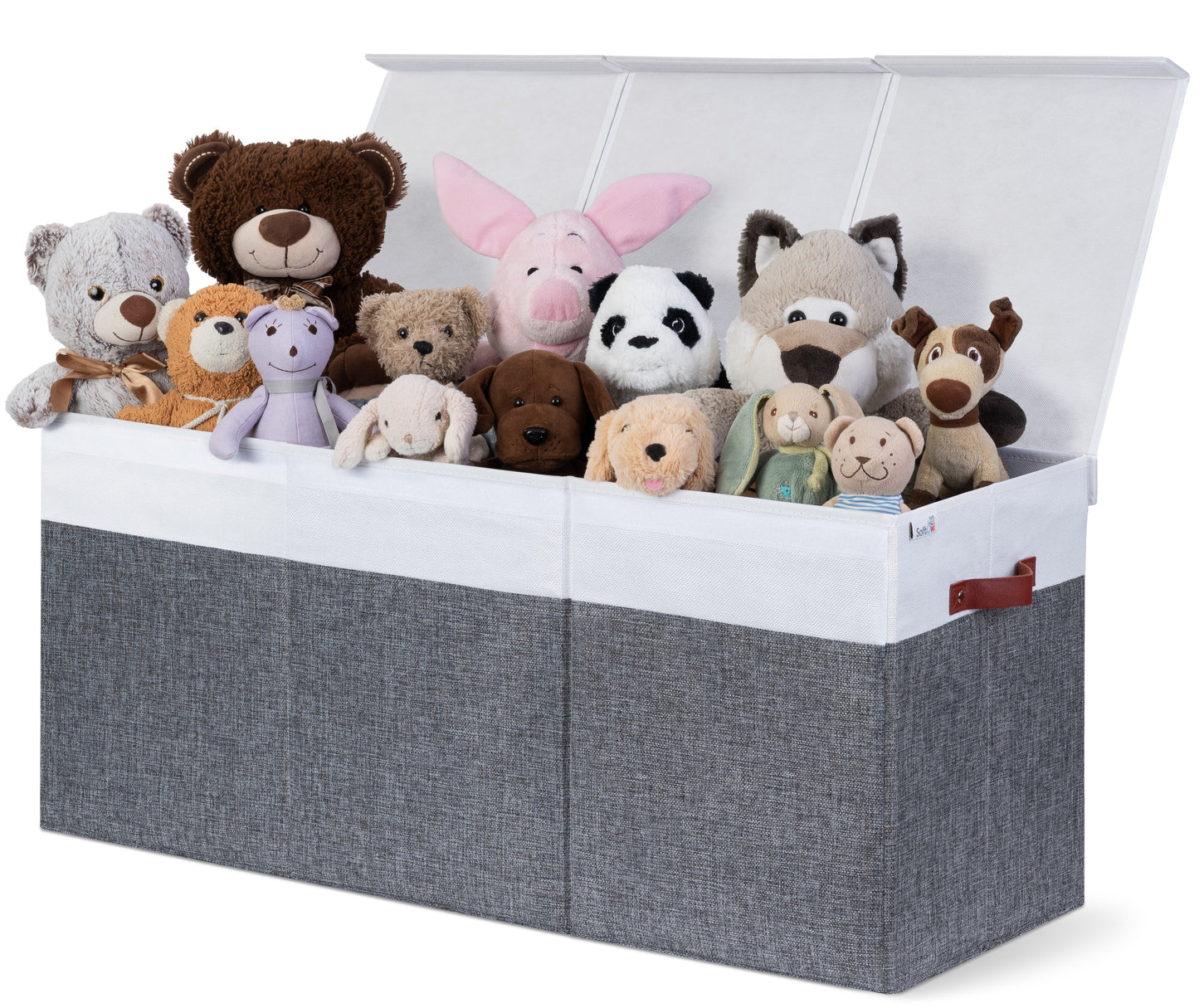Gray & White Toy Storage Box